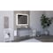 Castello Usa Amazon 36" Wall Mounted  Gray Vanity With Gray Top And Chrome Handles CB-MC-36G-CHR-2056L-GR - alternate 5